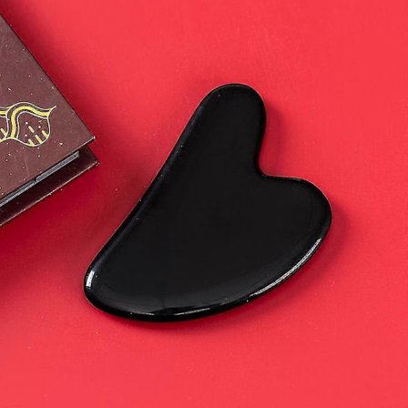 Naturlig Jade Gua Sha Skrapebrett Massasje Rosenkvarts Jade Guasha Stein For Ansikt Hals Hudløft Rynkefjerner Skjønnhetspleie Svart-1_tfrf