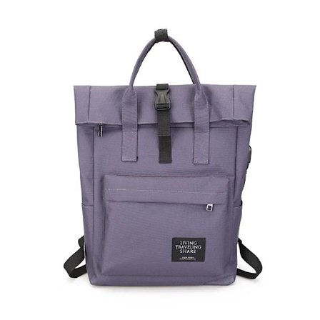 Dam Ryggsäck för Utomhusbruk med USB-laddare Nylon Ryggsäck Herr Mochila Escolar Flickor Laptop Axelväska Skolväskor Tonårsryggsäck~02526