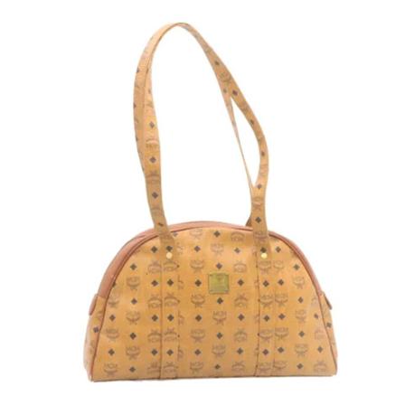 MCM Pre-owned, Pre-owned Leather handbags Bruin, Dames, Maat:ONE Size,leer