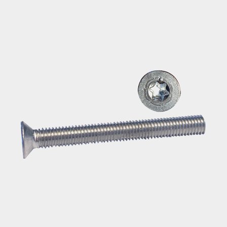 Maskinskruv flatförsänkt Torx-spår 5x50 A4 ISO14581 10st
