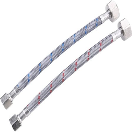 2 STK Kran Tilførselsledninger Krankobling Vannforsyningsledning