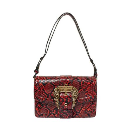 Versace Jeans Couture, Pattern Shoulder BAG Rood, Dames, Maat:ONE Size,polyester,multicolor
