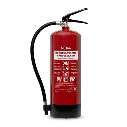 NEXA Brandsläckare pulver 6kg röd 55A 233B C - Lyreco - Skyddsutrustning - Brandsäkerhet - Brandsläckare