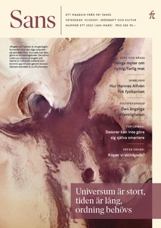 Sans 1/2022. Universum är stort, tiden är lång, ordning behövs - Bok - Häfte