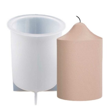 Silikon lys form diy stearin lys sylinder