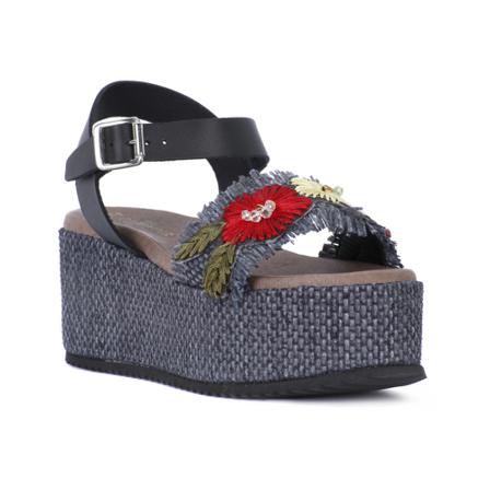 CafèNoir, Sandal band Blauw, Dames, Maat:37 EU
