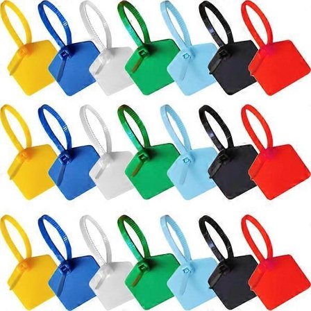 120 stk. Kabelmærker Tags Markør Bånd Mærkningsmærker Wire Lynlåsbånd med Markeringsmærke