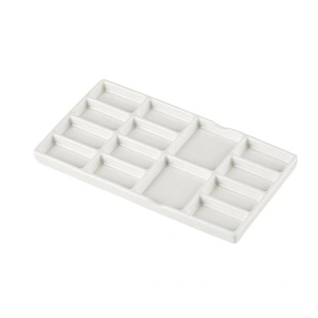 Keramisk färgpalett blandningsbrickor akvarellmålningspalett