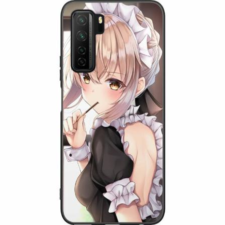 Huawei P40 Lite 5g Svart Skal Anime Girl Cute