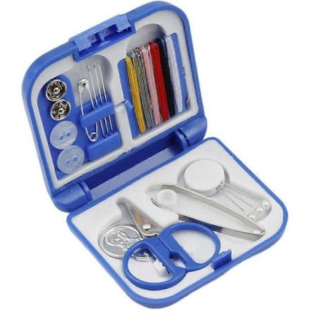 Vikbar Portabel Sy-set Mini Sykit Låda, Utgående Rese Sy Overlock Reparationsverktyg Set -Yx