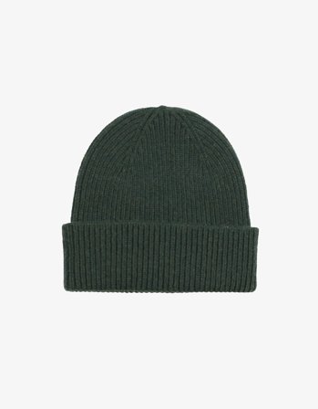 Merino Wool Beanie - Hunter Green - One Size