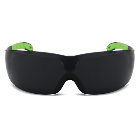 Utomhus svarta cykelglasögon, svarta och gröna bågar