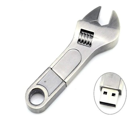 32/64 GB USB2.0 söt miniatyr skiftnyckel form flash-enhet minneskort penn-enhet tummenhet, 32 GB-nyckel (32 GB, 32 GB-nyckel)