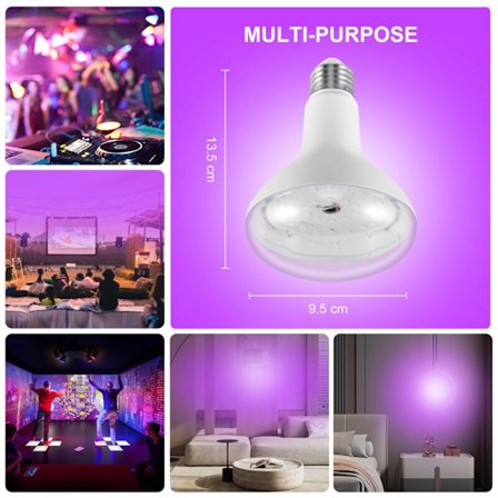 E26 15W Ultraviolett UV-lampa Svart Glödlampa Lysrörssensorlampa 220V/110V DJ-festdekoration