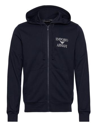 Men's Knit Sweater Hettegenser Genser Marineblå Emporio Armani*Betinget Tilbud