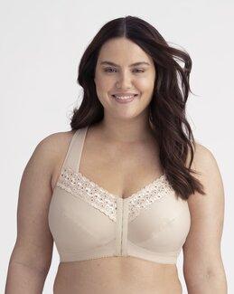 Forknappet bh Broderie Anglaise - G95 - Miss Mary