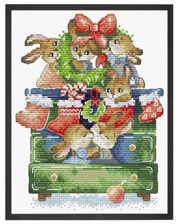 Broderikit Tavla Julförberedelser - M.P Studia