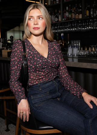 Marion Blouse French Rose Mesh French Rose Mesh / L