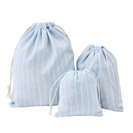 Snørepose Oppbevaringspose LYS BLÅ