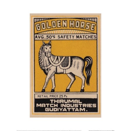 Pyramid International Golden Horse Avg. 50's Safety Matches Pri
