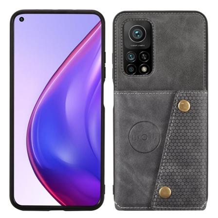Smart & Praktiskt Skal med Korthållare - Xiaomi Mi 10T Pro Grå