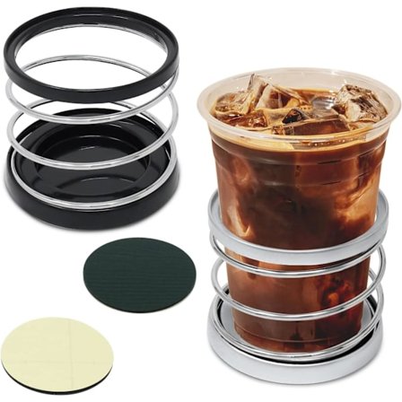 2-pakning universell koppholder i rustfritt stål til bil, lastebil, båt,