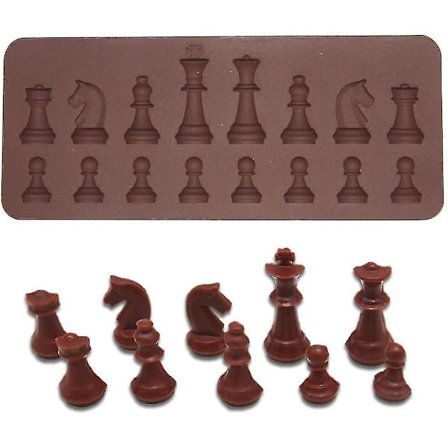 Silikoninen suklaamuotti shakkimuotti leivonta tee-se-itse työkalu