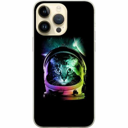 Apple Iphone 14 Pro Max Genomskinligt Skal Space Cat