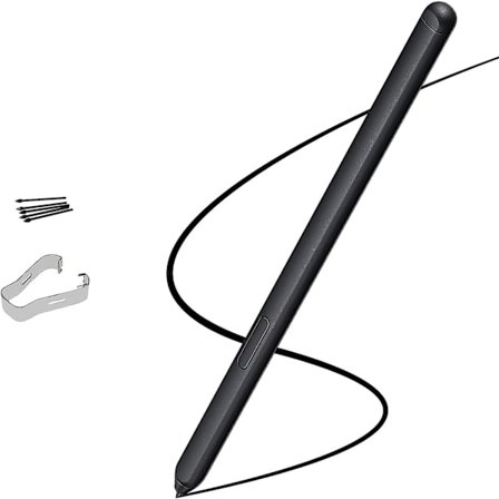 Galaxy S21 Ultra Pen-erstatning for Samsung Galaxy S21 Ultra 5g Stylus S Pen + Spisser/Nibber uten Bluetooth (Phantom Black)