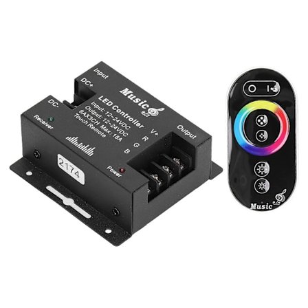LED Controller Musik Touch Controller Høj Sensitivitet RGB Strip Lys Controller til Husholdningsbar