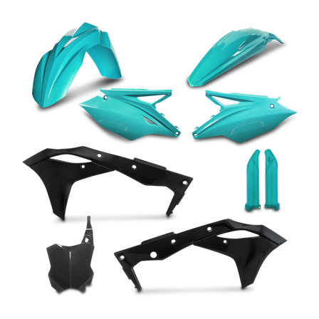Kit Plastiche Completo Acerbis Kawasaki Verde - Kawasaki KX 250F 2017-2020