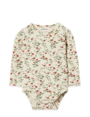 Garbo&Friends Jersey Long Sleeve Body - Cream - 74/80