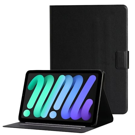iPad Mini 6 2021 / Mini A17 Pro 2024 Fodral med kortfack - Svart