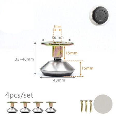 4 stk Møbelstøtte Ben Stol Ben Føtter STIL 5 STIL 5