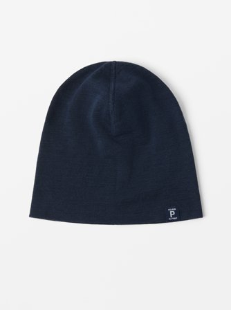 Mütze merinowolle - 52|54 - kinderbekleidung - blue - Polarn O. Pyret