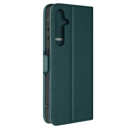 Taske til Samsung A55 - AVIZAR - Pung med dobbelt magnetlås - Grøn - Syntetisk - Flap Grön