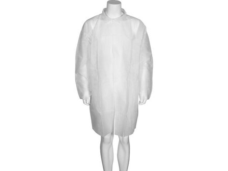 ABENA Besöksrock Classic XXL/3XL vit - Lyreco - Skyddsutrustning - Engångskläder - Besöksrock