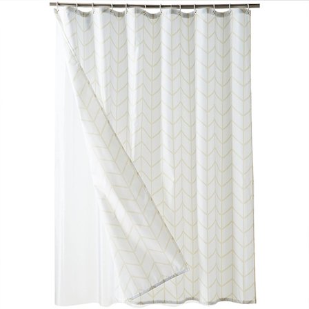 Dusjforheng av polyester 180 x 180 cm