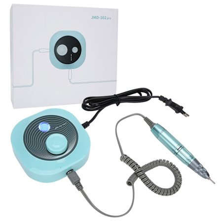 Elektrisk nagelfil, bärbar nagelpoleringsmaskin, slipmaskin, penna, manikyrverktyg, EU-kontakt, ljusgrön