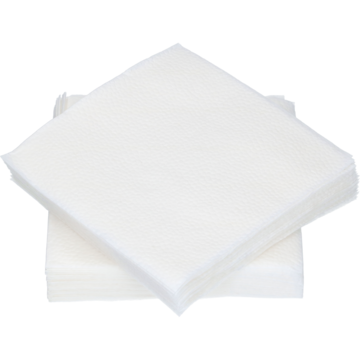SERVIETTE 1-LAGS HVIT 24X24CM
