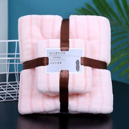 2 STK Hurtigtørkende Badehåndklær Mikrofiber Vaskekluter ROSA