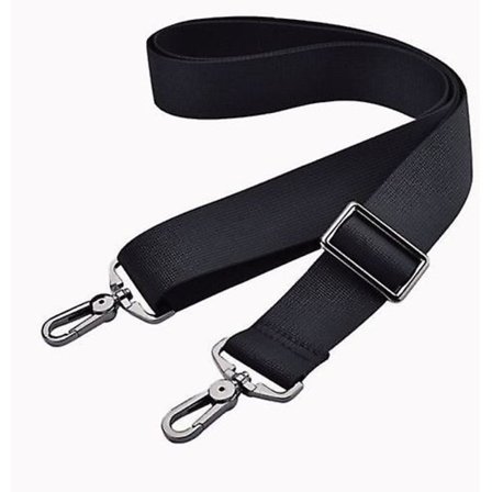 Justerbar Enkel Skulderstropp Svart Metallkrok for Laptop Gym Sportsbag