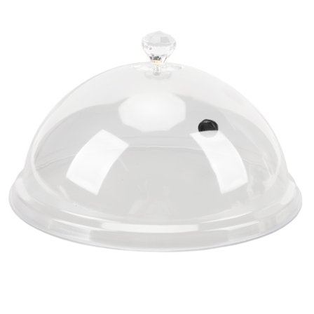 Rygeklokke Dome Cover Låg Transparent Ryger Tilbehør til Tallerkener Skåle Glas Cocktail Mad Drikkevarer 21,5 cm