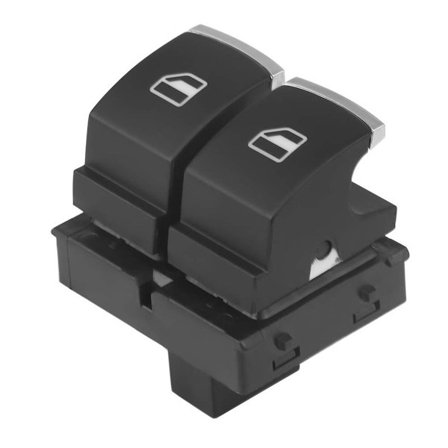 Ikkunakytkin, kuljettajan oven kytkin, kromi OEM # 5K3959857 5K3 959 857 A VW Golf 5 Touran Passat CC Tiguanille