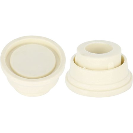 Gummibumpert for bassengstige, sett med to hvite stigebumpert for svømmebassengstiger...