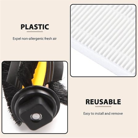 Rullebørste Sidebørste Sæt Passer Til C30b / 800t 820s 820t 830t Robotstøvsuger Dele