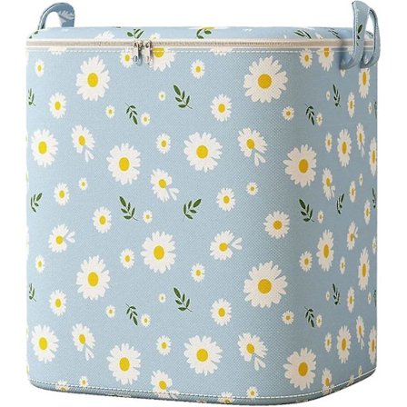 Suuret säilytyspussit, kannettavat kudotut vetoketjulliset säilytyspussit, taitettava vaatekaapin järjestäjä, säilytysastia kestävillä kahvoilla