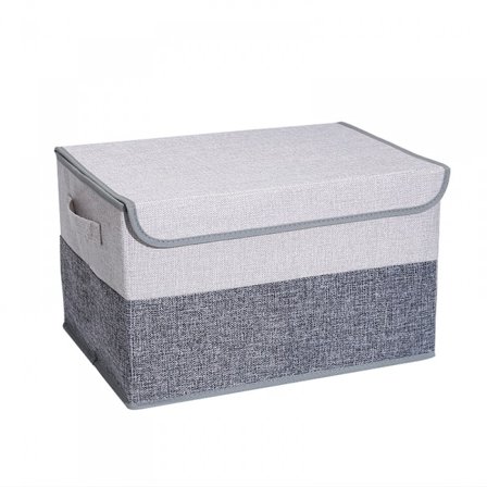 Förvaringslådor med lock set med hopfällbara förvaringslådor med L