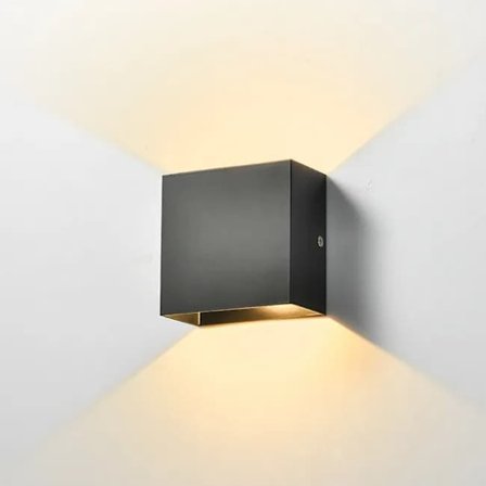 Justerbar Innendørs LED Vegglampe - 6W Varmhvitt Lys i Aluminium - For Stue, Balkong, Soverom, Hall_TF_TF