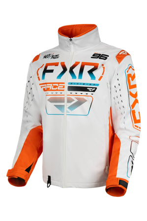 Bunda FXR Cold Cross RR Bílá/Oranžová/Modrá XL